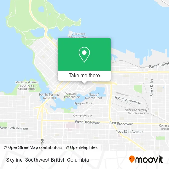 Skyline map