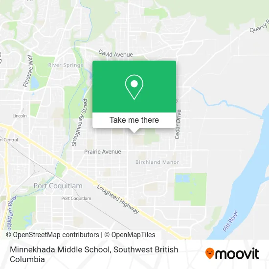 Minnekhada Middle School map