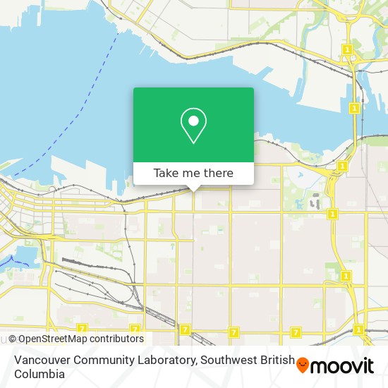 Vancouver Community Laboratory map