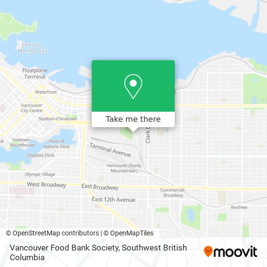 Vancouver Food Bank Society map