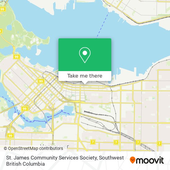 St. James Community Services Society map