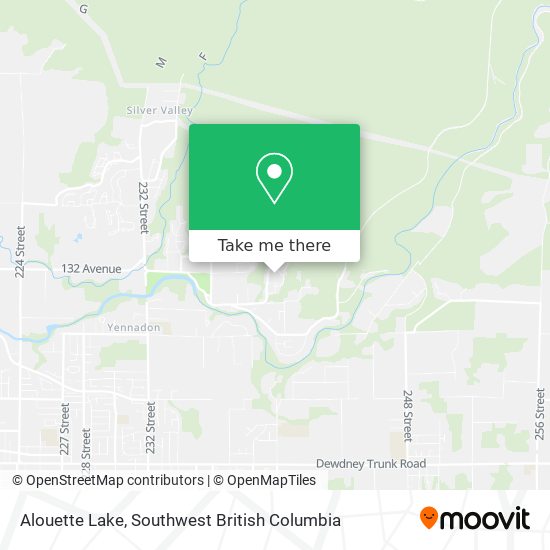 Alouette Lake map