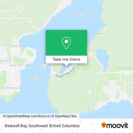 Bedwell Bay map