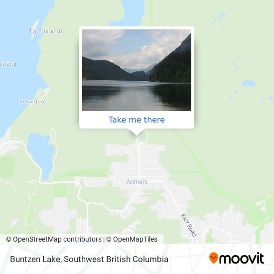 Buntzen Lake map