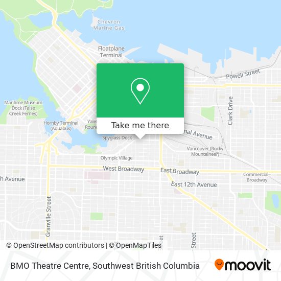 BMO Theatre Centre plan