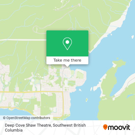 Deep Cove Shaw Theatre map