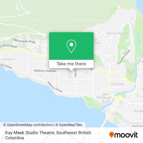 Kay Meek Studio Theatre map