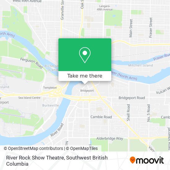 River Rock Show Theatre map