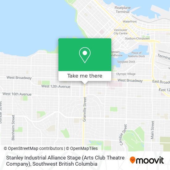 Stanley Industrial Alliance Stage (Arts Club Theatre Company) map