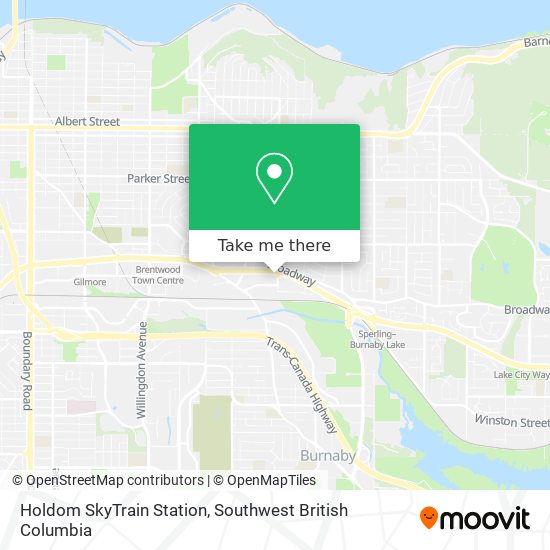 Holdom SkyTrain Station plan