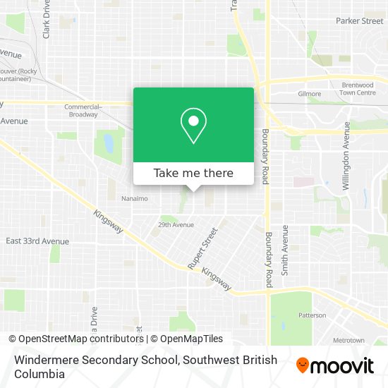 Windermere Secondary School map