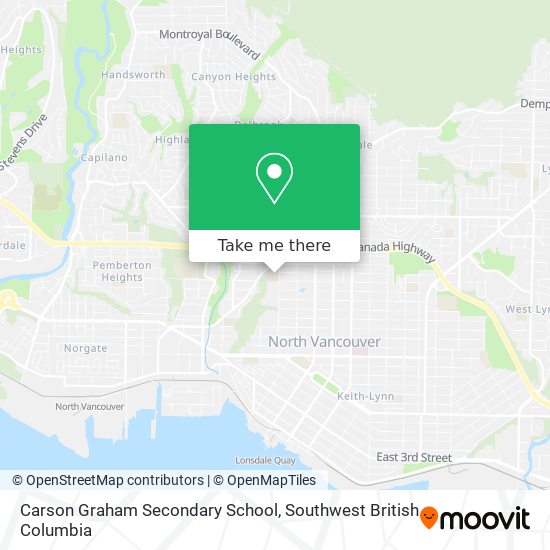 Carson Graham Secondary School map