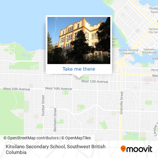 Kitsilano Secondary School map