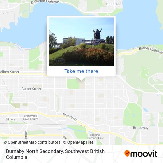 Burnaby North Secondary map