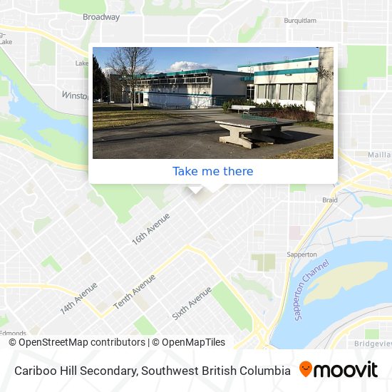 Cariboo Hill Secondary map