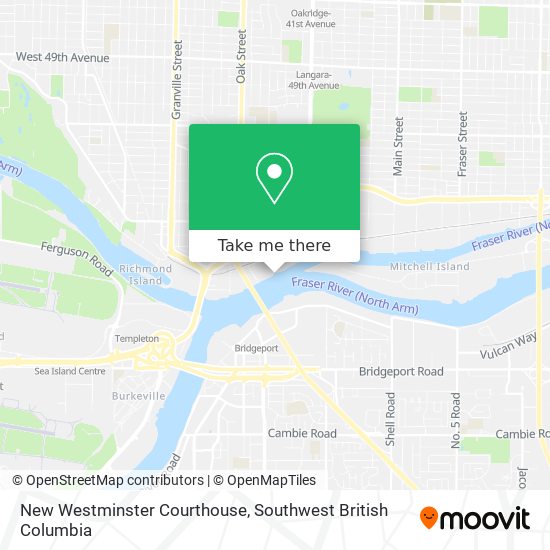 New Westminster Courthouse map