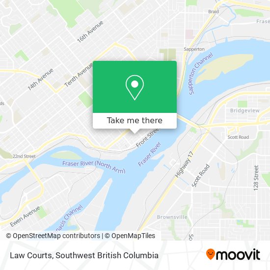 Law Courts map