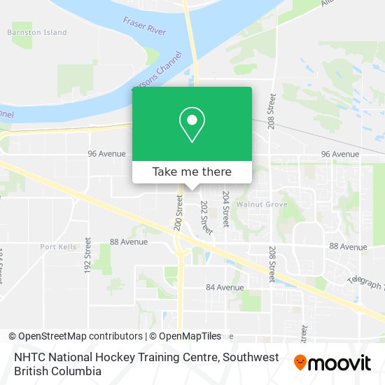 NHTC National Hockey Training Centre map
