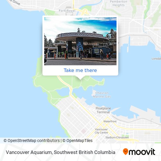 Vancouver Aquarium map