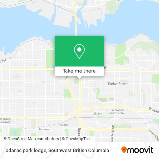adanac park lodge map