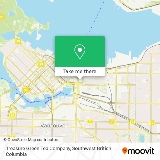 Treasure Green Tea Company map