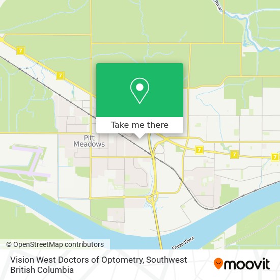 Vision West Doctors of Optometry map