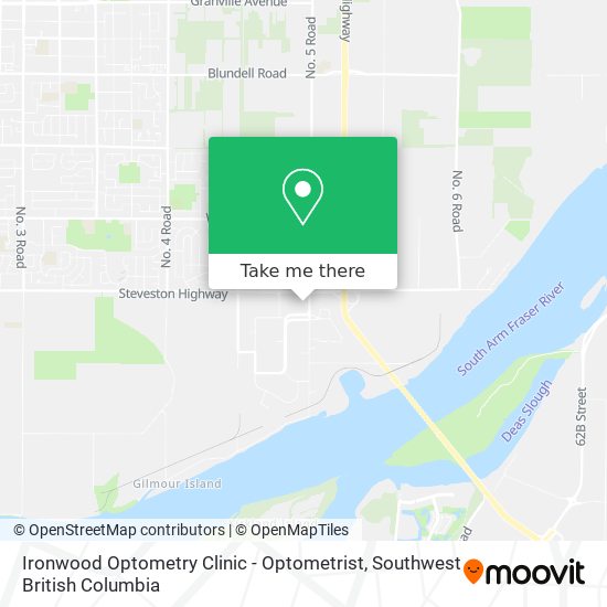 Ironwood Optometry Clinic - Optometrist map