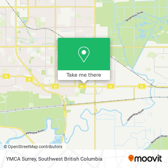 YMCA Surrey map
