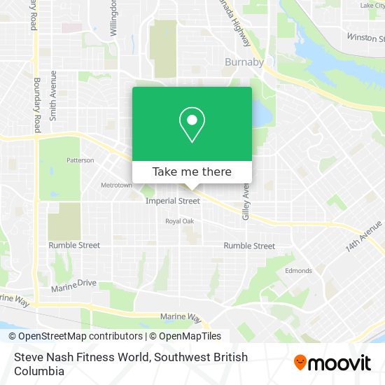 Steve Nash Fitness World map