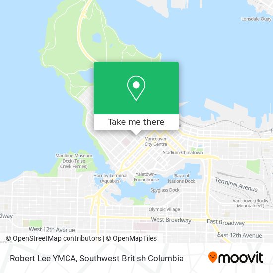 Robert Lee YMCA map