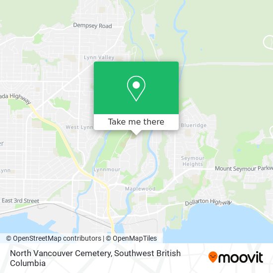 North Vancouver Cemetery map