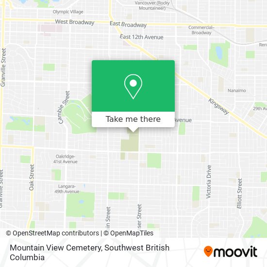 Mountain View Cemetery map