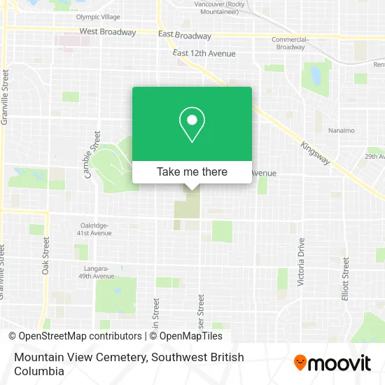 Mountain View Cemetery map