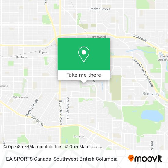 EA SPORTS Canada map