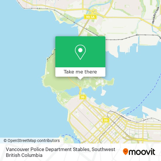 Vancouver Police Department Stables map