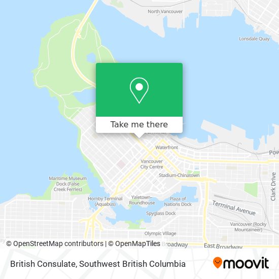 British Consulate map