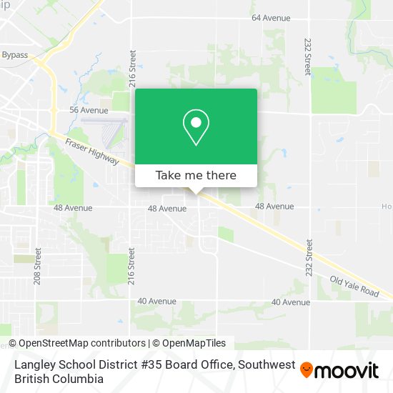 Langley School District #35 Board Office map