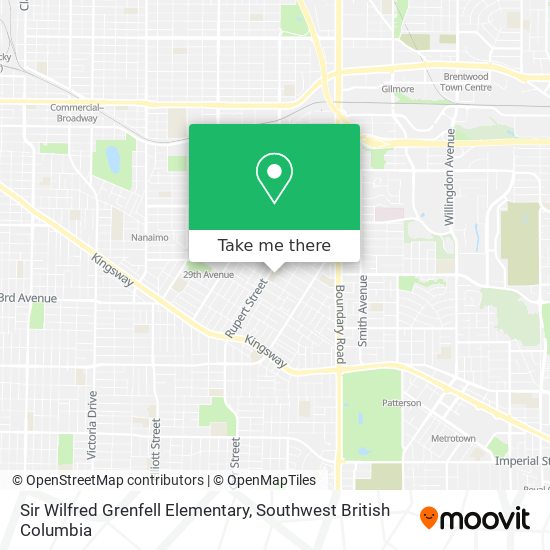Sir Wilfred Grenfell Elementary map
