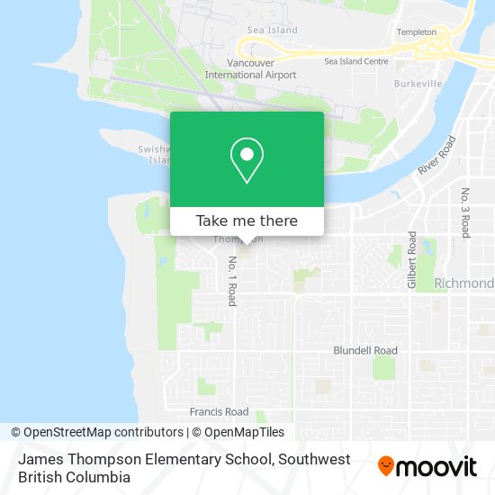 James Thompson Elementary School map