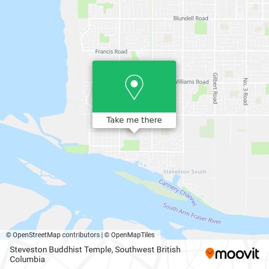 Steveston Buddhist Temple map