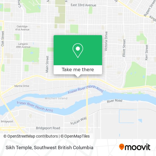 Sikh Temple map