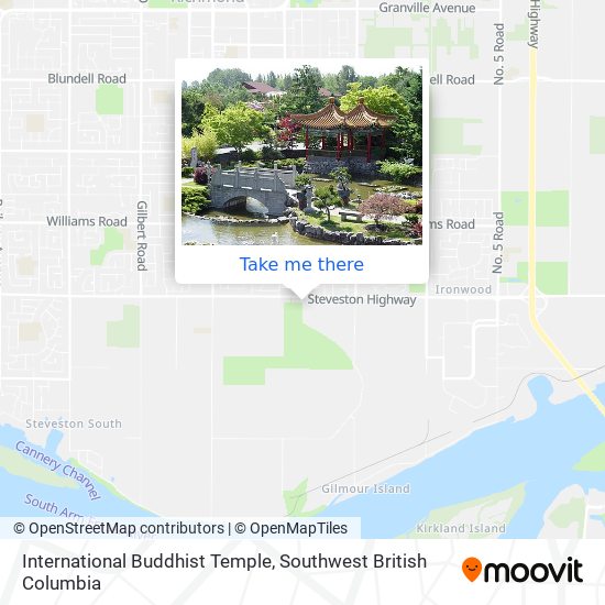 International Buddhist Temple map