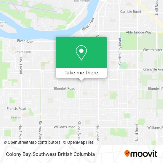 Colony Bay map