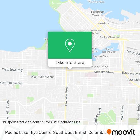 Pacific Laser Eye Centre map