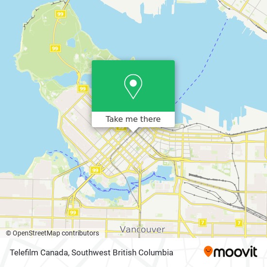 Telefilm Canada map