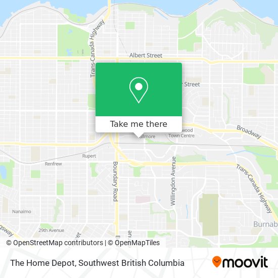 The Home Depot map