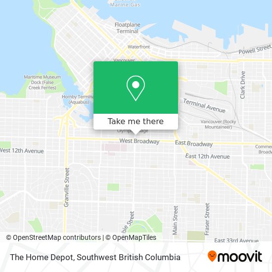 The Home Depot map