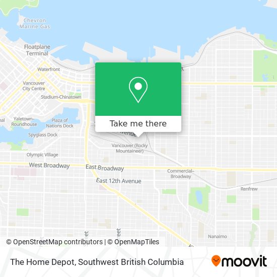 The Home Depot map