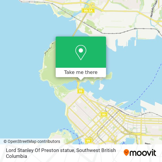 Lord Stanley Of Preston statue map