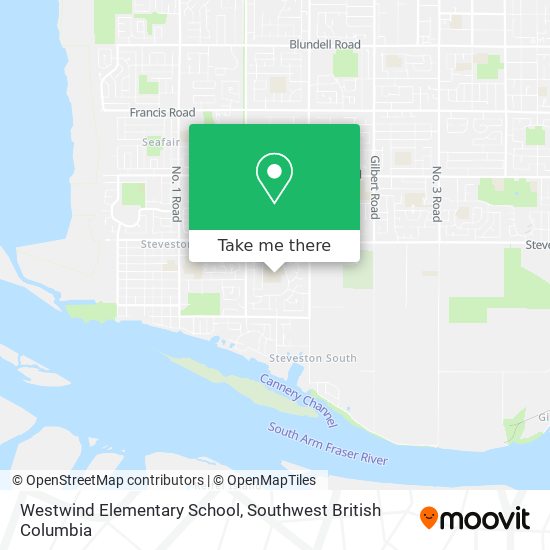 Westwind Elementary School map